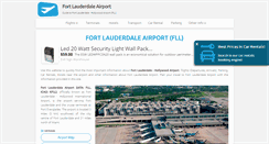 Desktop Screenshot of fort-lauderdale-airport.com